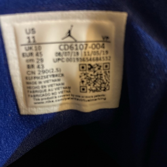 Pre owned, Mens authentic Jordan, size 11, like new - Picture 7 of 7